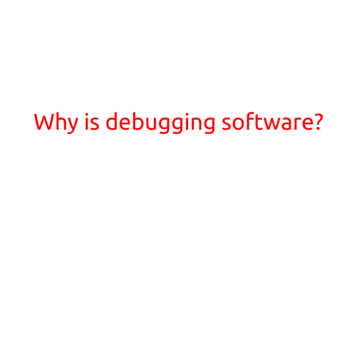 Why is Debugging Software?