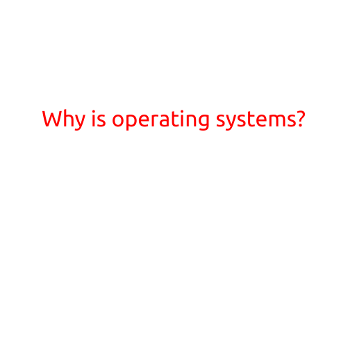 Why is Operating System?