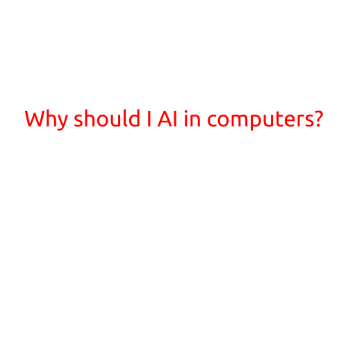 Why Should I Learn AI in Computers?