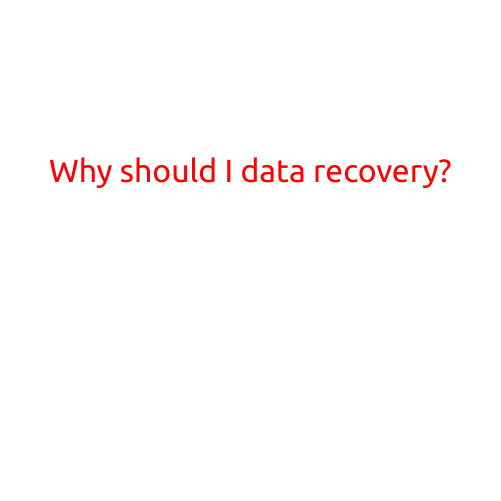 Why Should I Conduct Data Recovery?