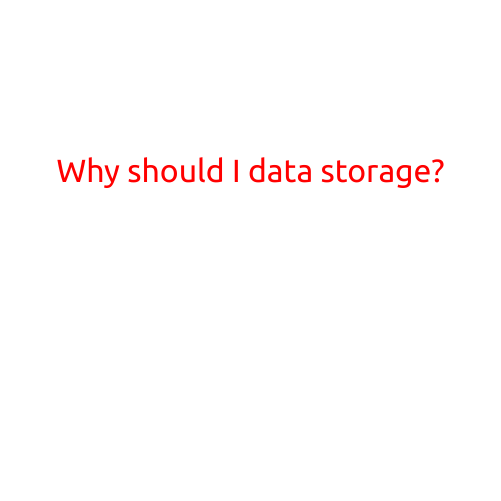 Why Should I Consider Data Storage?